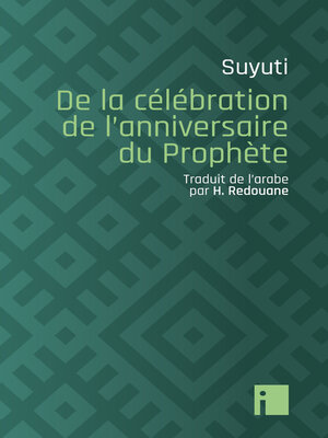 cover image of De la célébration de l'anniversaire du Prophète